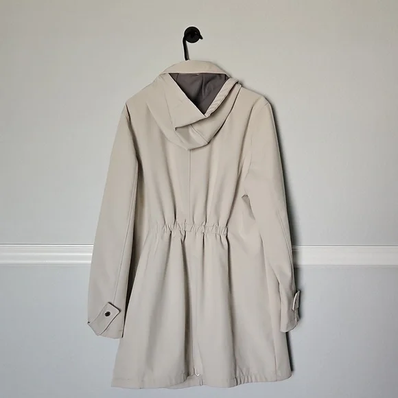 Tommy Hilfiger Trench Rain Coat Removable Hood Tan XL - Picture 4 of 11